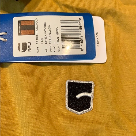 NWT G RAW ARMSTRONG POLO SIZE LARGE Z01 - Picture 5 of 5